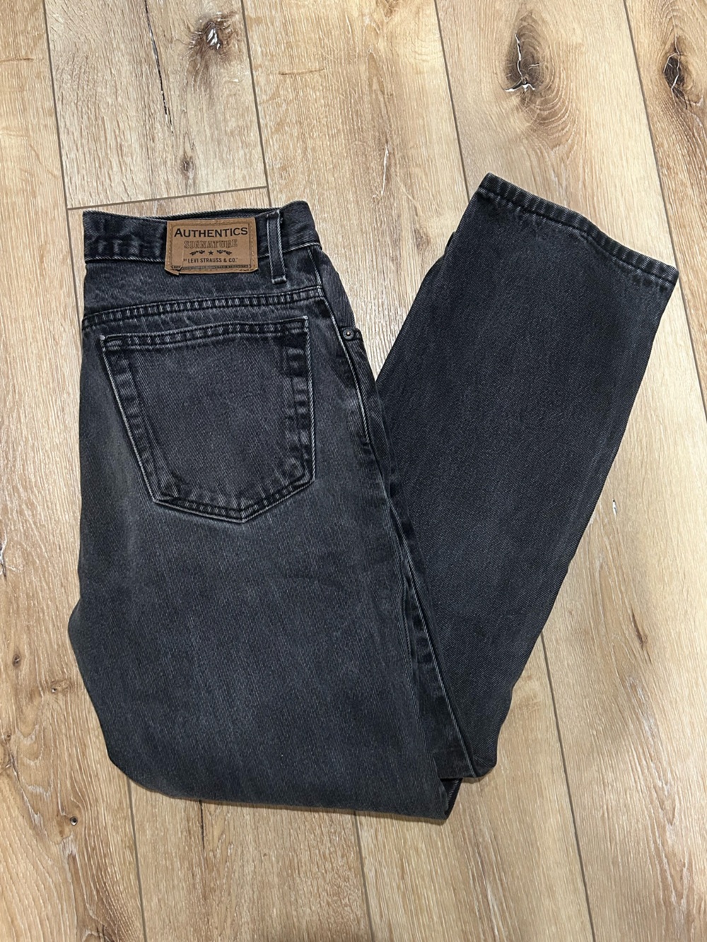 Signature by Levi Strauss Black Straight Men’s Jeans